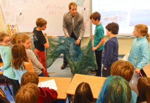 Turtle excluder device: always a crowd pleaser, and a good teaching tool.